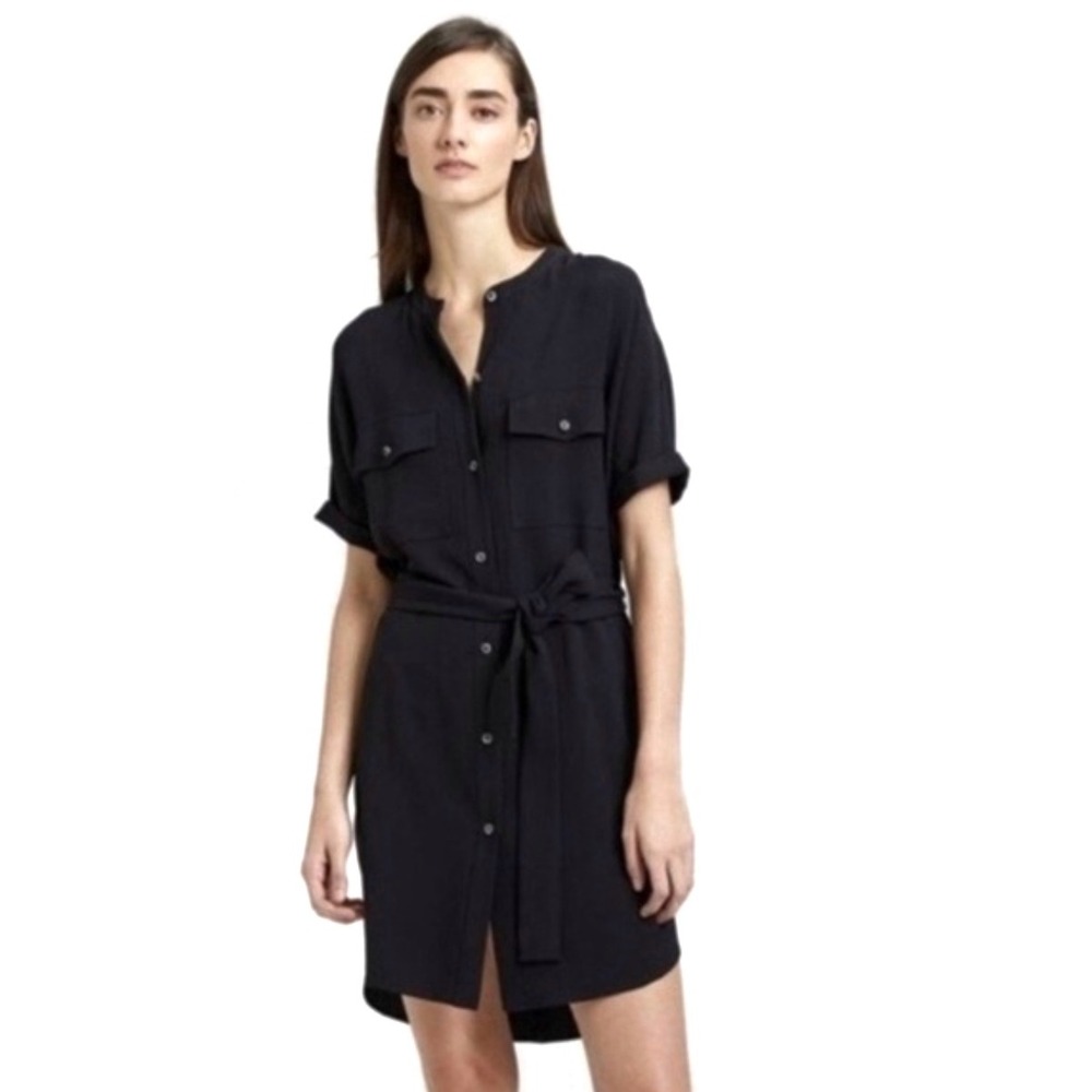 Theory | Belted Cargo Dress Rosina Crepe Size‎ L